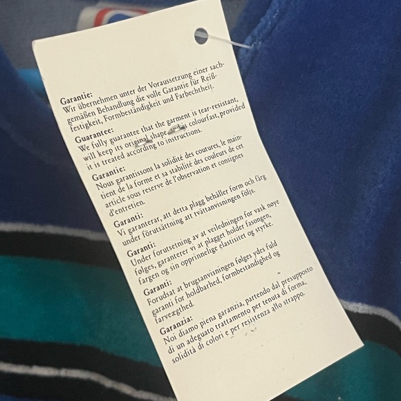 Blue & Green Velour European footed Baby Romper Made in Austria - Picture 7 of 7